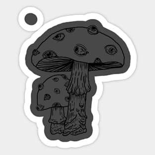 Trippy Mushroom Sticker